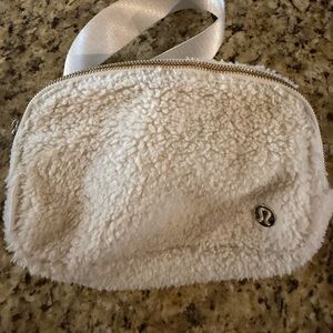 lululemon athletica Cream Sherpa Crossbody Bag